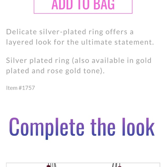 Premier Designs Serene ring size 7 NWT - Picture 5 of 5